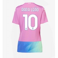 Dámy Fotbalový dres AC Milan Rafael Leao #10 2023-24 Třetí Krátký Rukáv